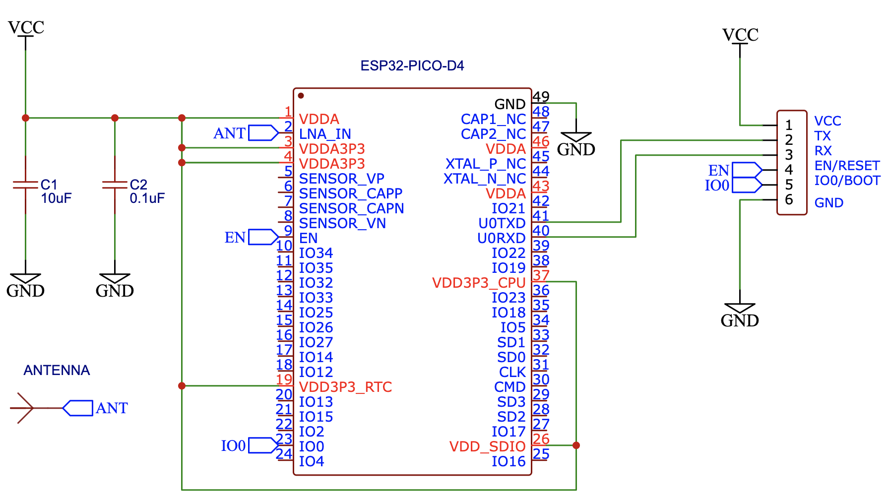 ESP32 PSRAM Schematic And Notes PCB Artists 43 OFF